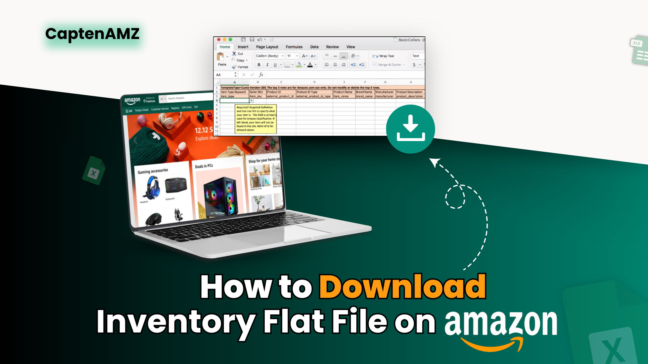 How to Download Inventory Flat File on Amazon