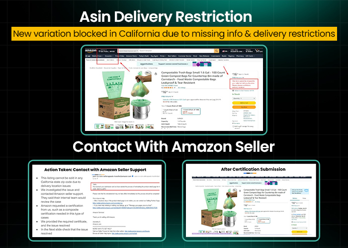 Resolving ASIN Delivery Restrictions in California casestudy thumbnail
