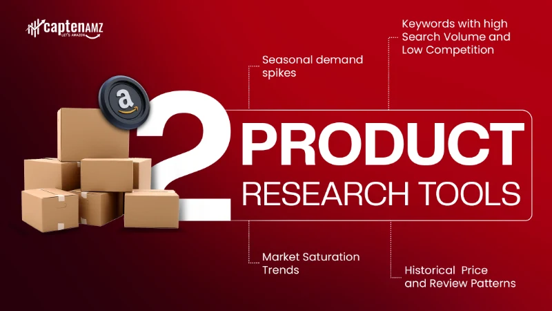 Amazon product research tool graph showing sales trends and seasonality