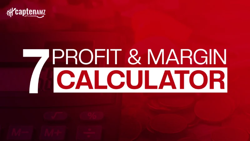 Amazon profit calculator dashboard showing net margin breakdown