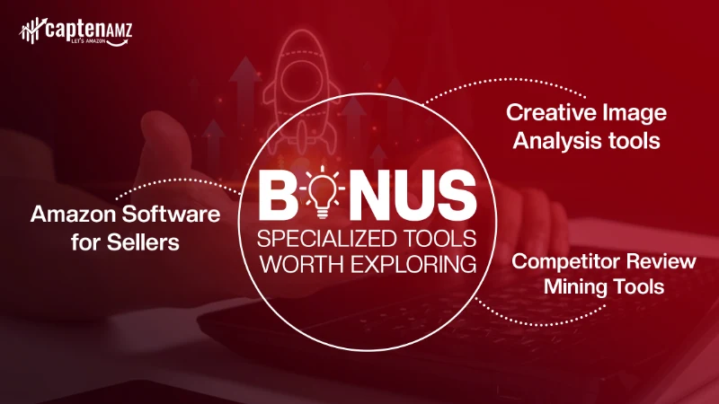 Icons representing various niche Amazon software tools