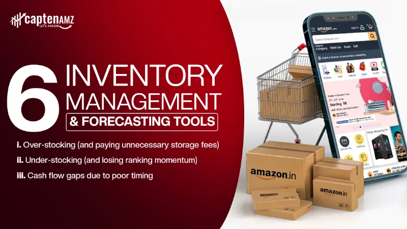 Inventory forecasting timeline showing restock dates