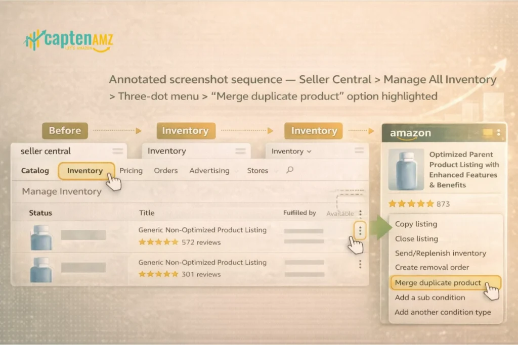 How to Merge Amazon Listings in Seller Central