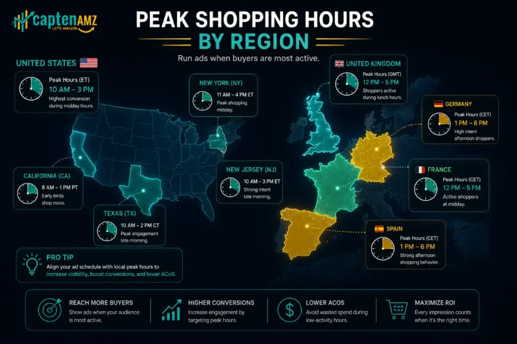 Amazon Dayparting Best Practices for USA, UK, and European Markets