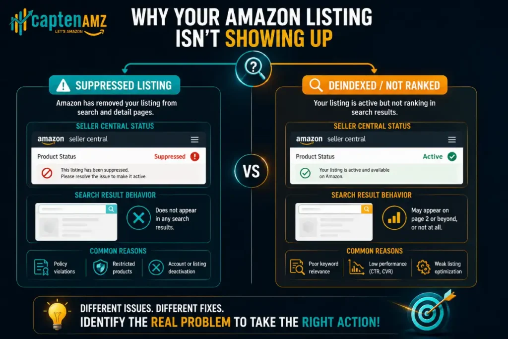 Amazon Listing Not Showing in Search results
