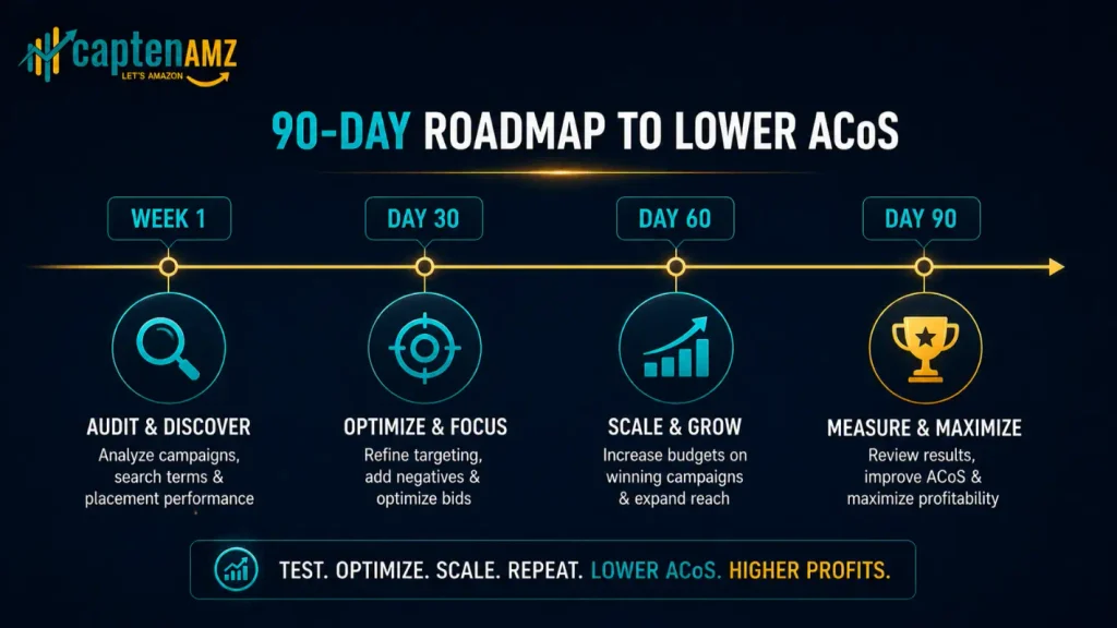 0 60 90 day Sponsored Products off-Amazon monitoring timeline