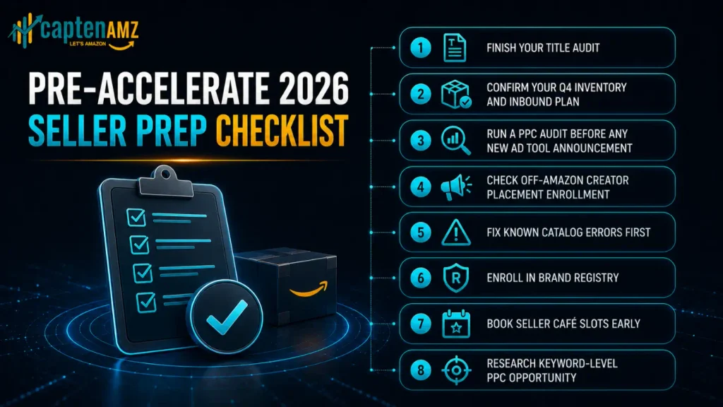 Pre-Amazon Accelerate 2026 seller account
