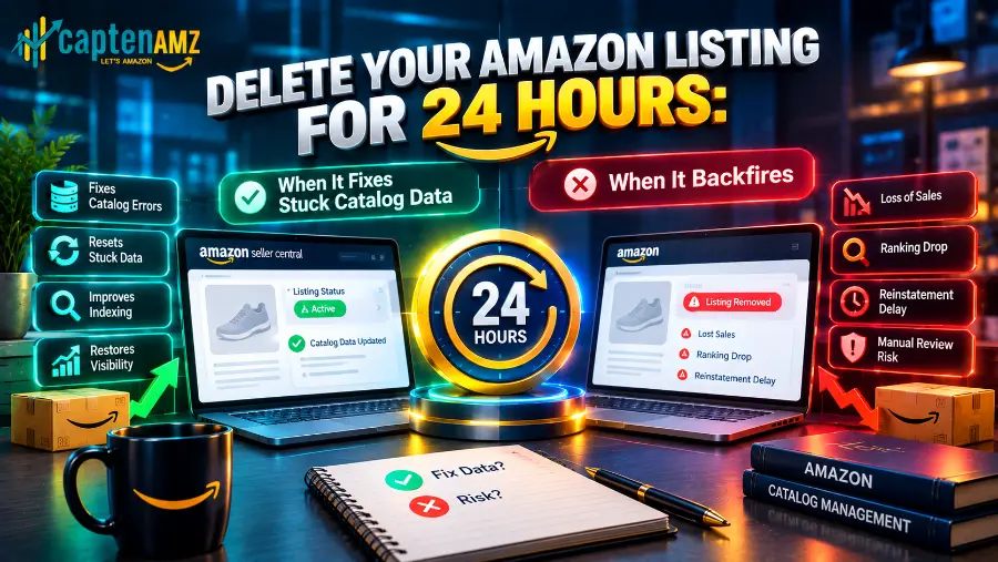 Delete Your Amazon Listing for 24 Hours: When It Fixes Stuck Catalog Data and When It Backfires